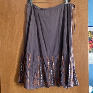 PRANA - Beaded Embroidered Skirt - size L